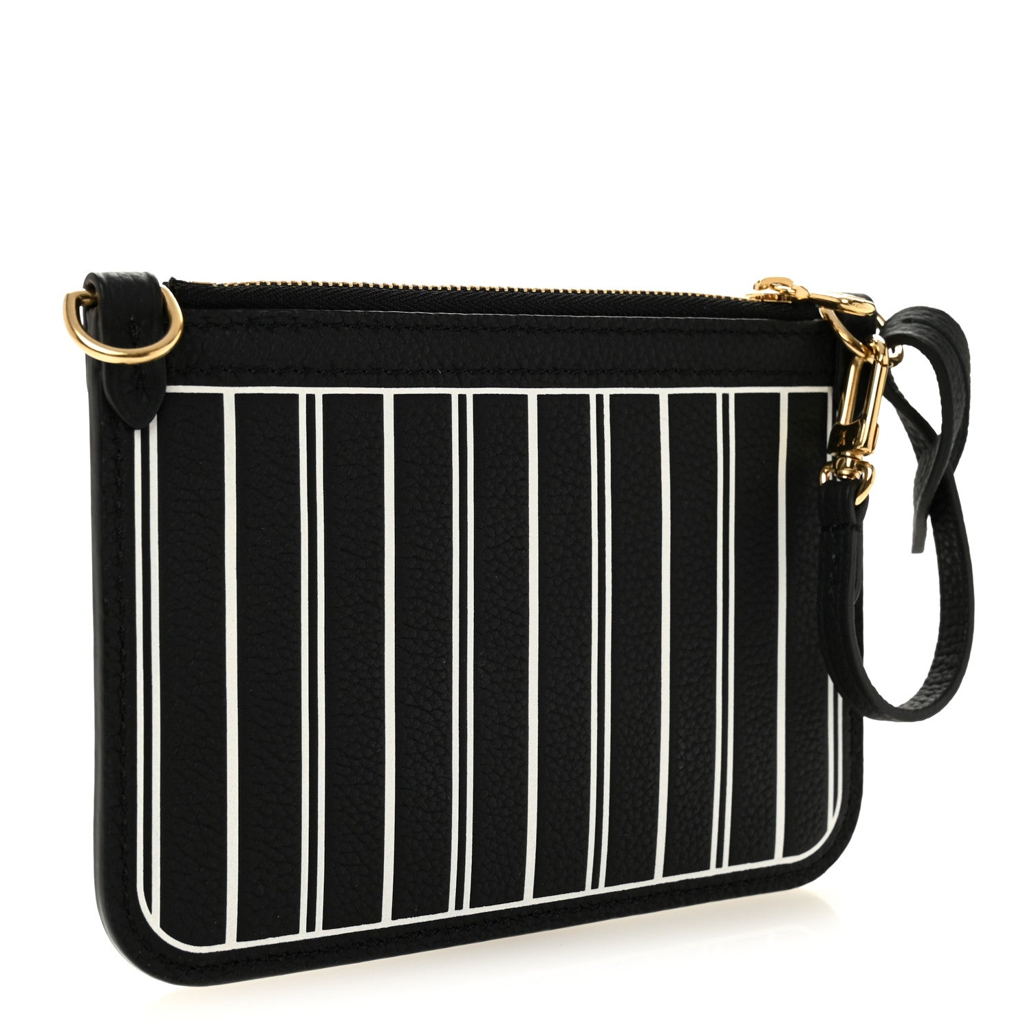 Louis Vuitton Calfskin Neverfull Inside Out MM Pochette Black