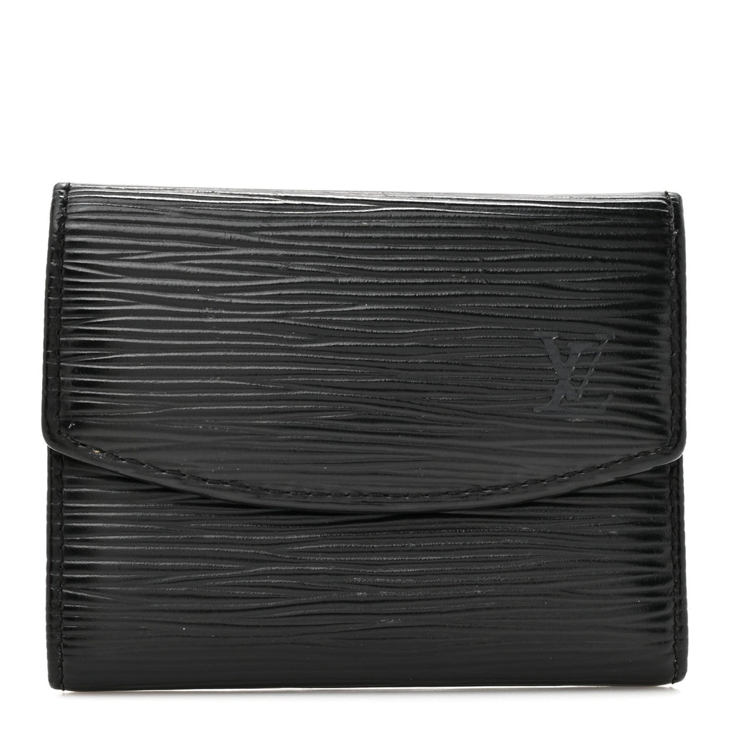 Louis Vuitton Epi Coin Purse Wallet Black