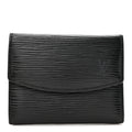 Louis Vuitton Epi Coin Purse Wallet Black
