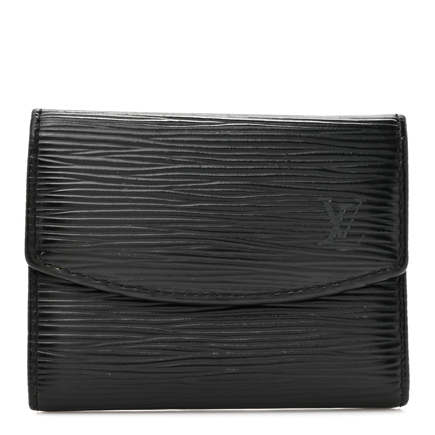 Louis Vuitton Epi Coin Purse Wallet Black