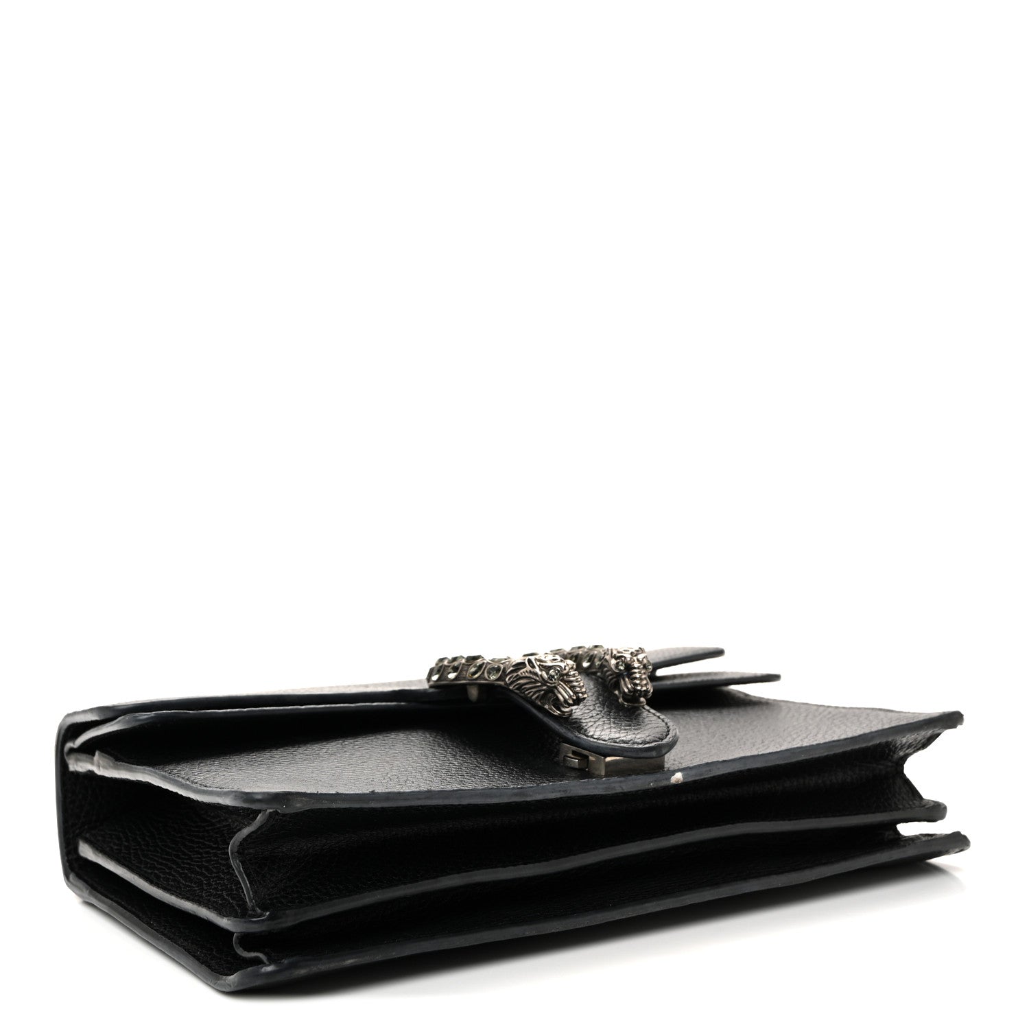 Gucci Pebbled Calfskin Small Dionysus Shoulder Bag Black