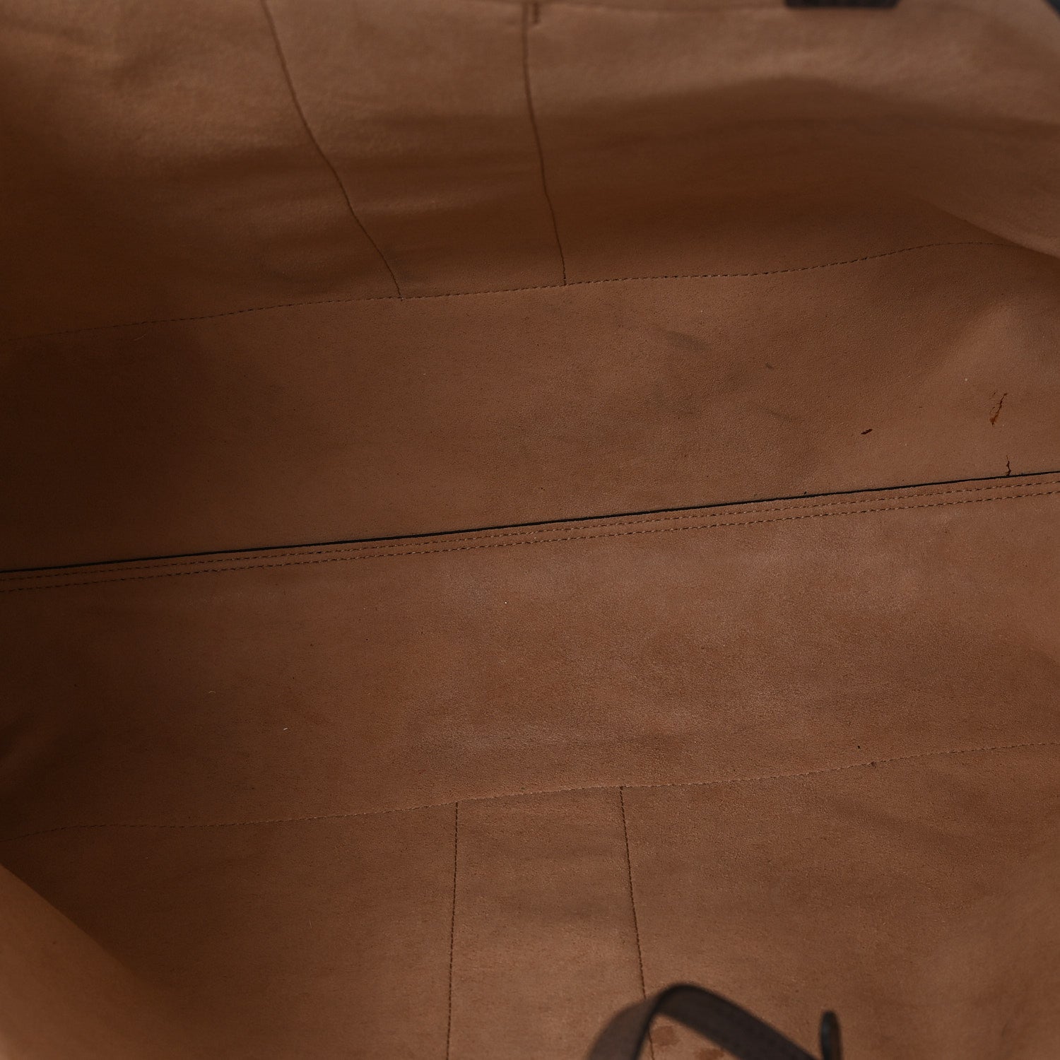 Gucci GG Supreme Monogram Web Ophidia Tote Brown