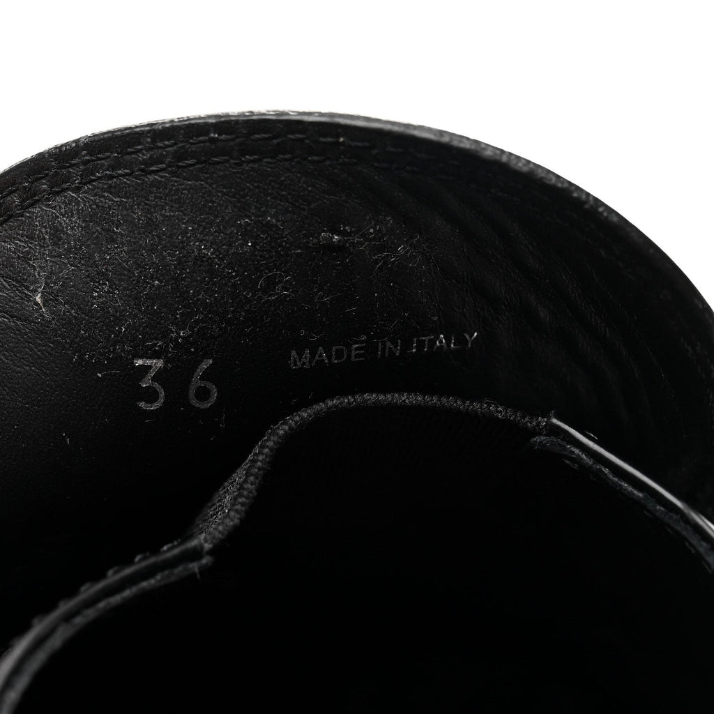 Prada Spazzolato Metal Triangle Logo 50mm Loafers 36 Black