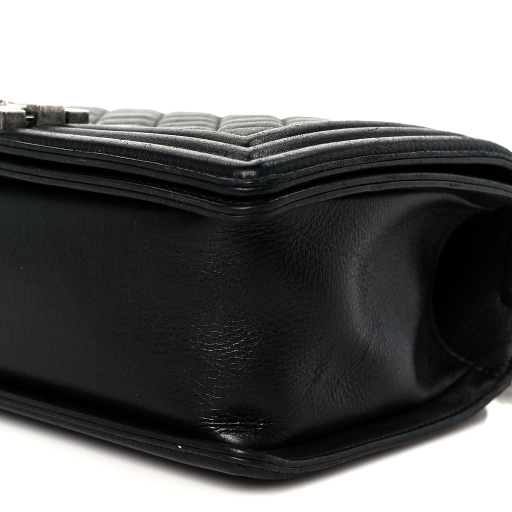 Chanel Calfskin Quilted Medium Boy Flap Black