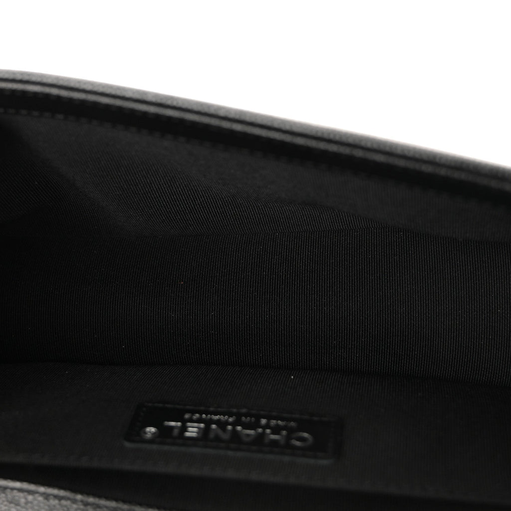 Chanel Caviar Quilted Medium Boy Flap Black