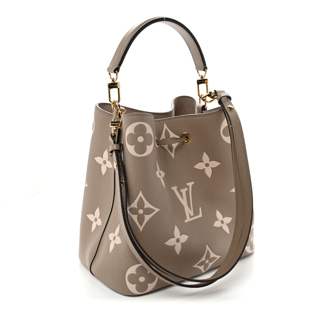 Louis Vuitton Empreinte Monogram Giant Neonoe MM Tourterelle Creme