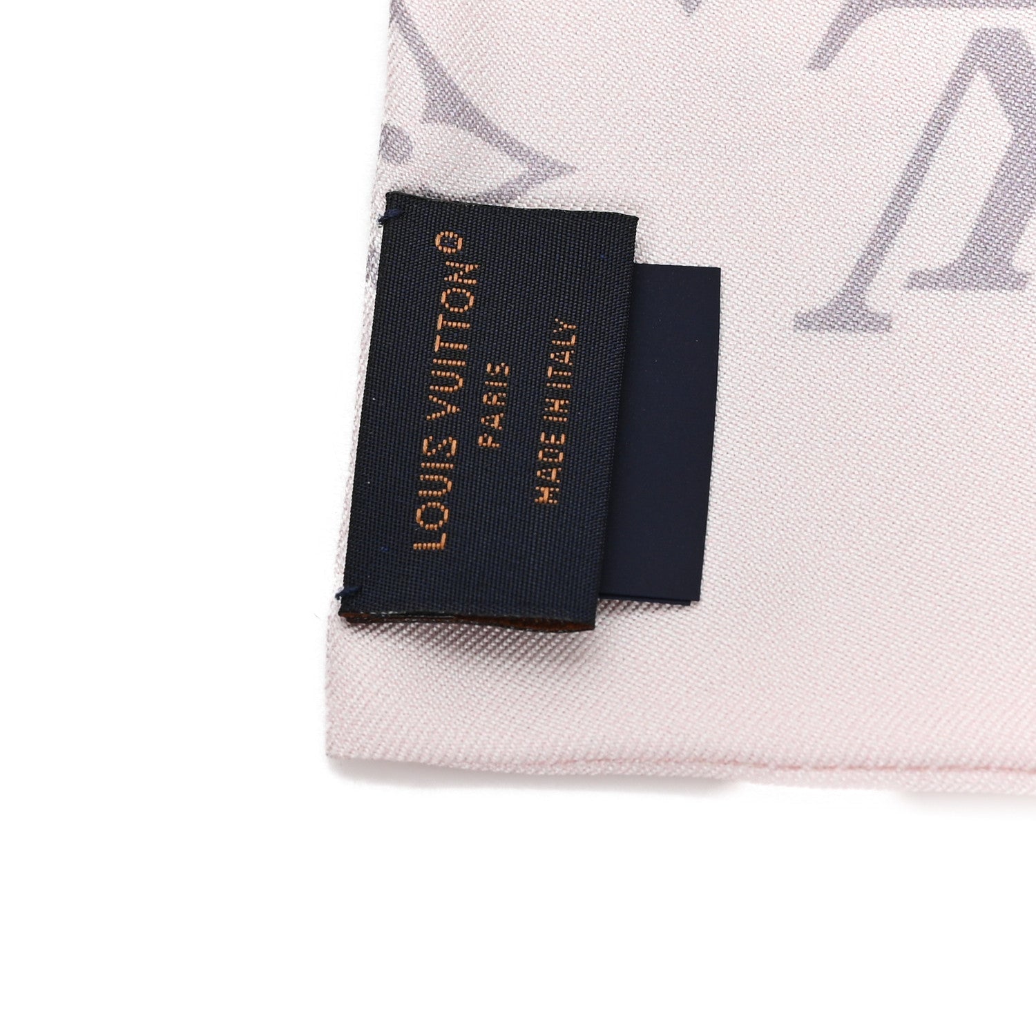 Louis Vuitton Silk Monogram Confidential Bandeau Light Pink Porcelain Rose Beige Ebony