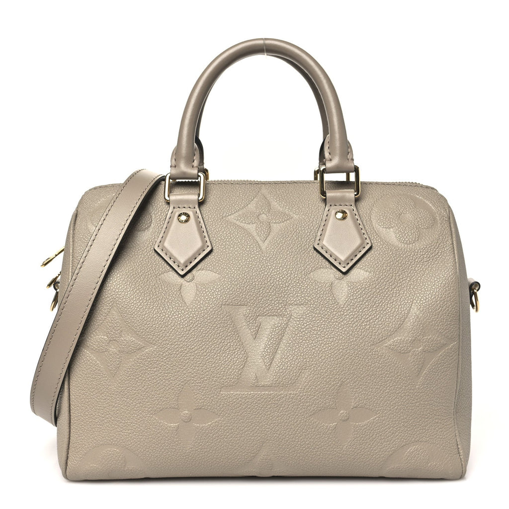 Louis Vuitton Empreinte Monogram Giant Speedy Bandouliere 25 Tourterelle