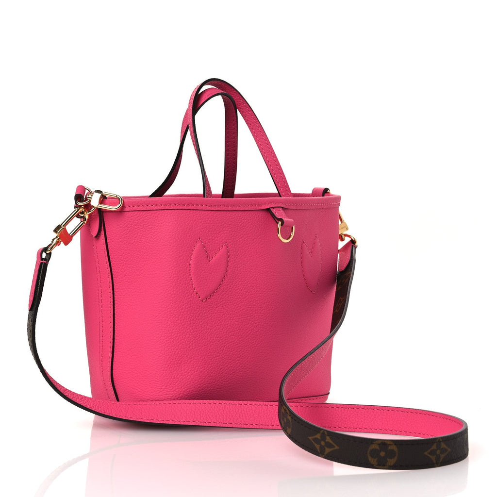 Louis Vuitton Monogram Neverfull Inside Out Bandouliere BB Rose Pondichery