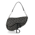 Christian Dior Monogram Saddle Bag Black