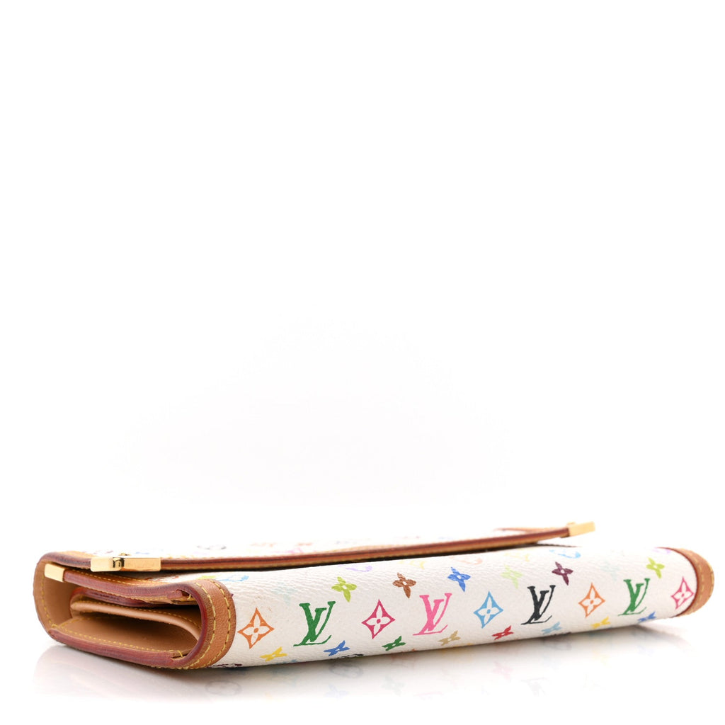 Louis Vuitton Monogram Multicolor Porte Tresor International Wallet White