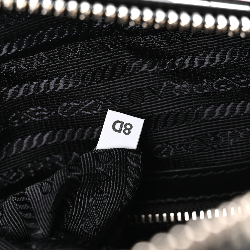 Prada X JAMES JEAN Vitello DNA Flat Messenger Bag Black