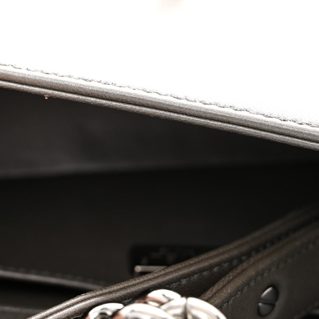 Chanel Galuchat Stingray Small Boy Flap Silver