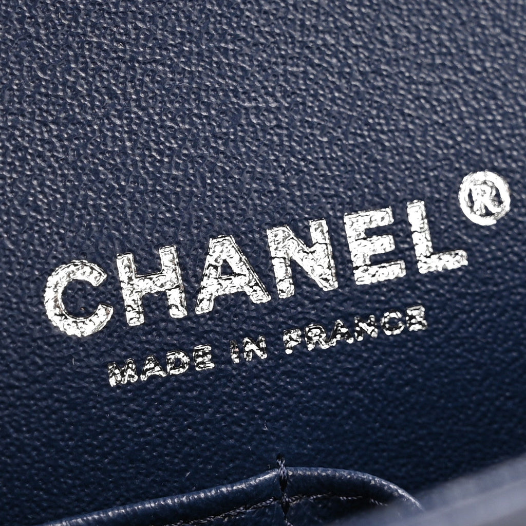 Chanel Lambskin Quilted Small Double Flap Blue