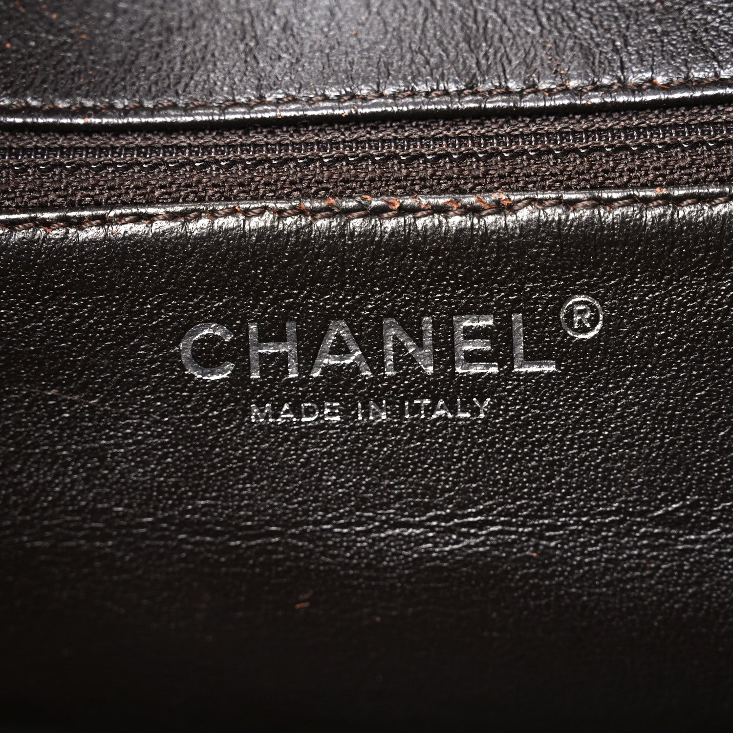 Chanel Caviar Quilted CC Timeless Bowler Dark Brown
