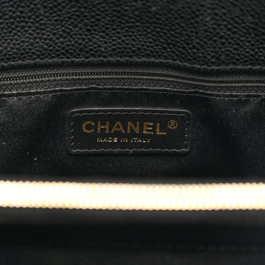 Chanel Caviar Quilted Grand Shopping Tote GST Black