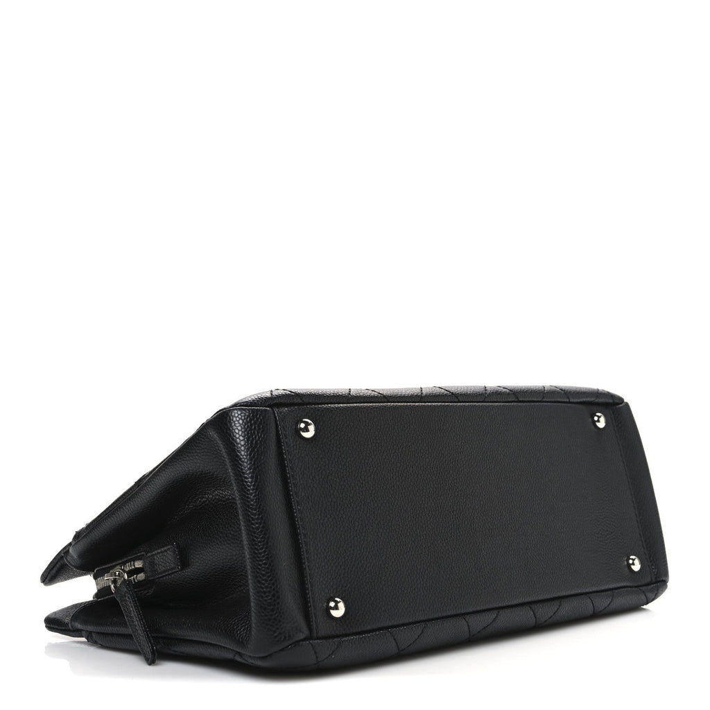 Chanel Caviar Quilted CC Timeless Soft Tote Black
