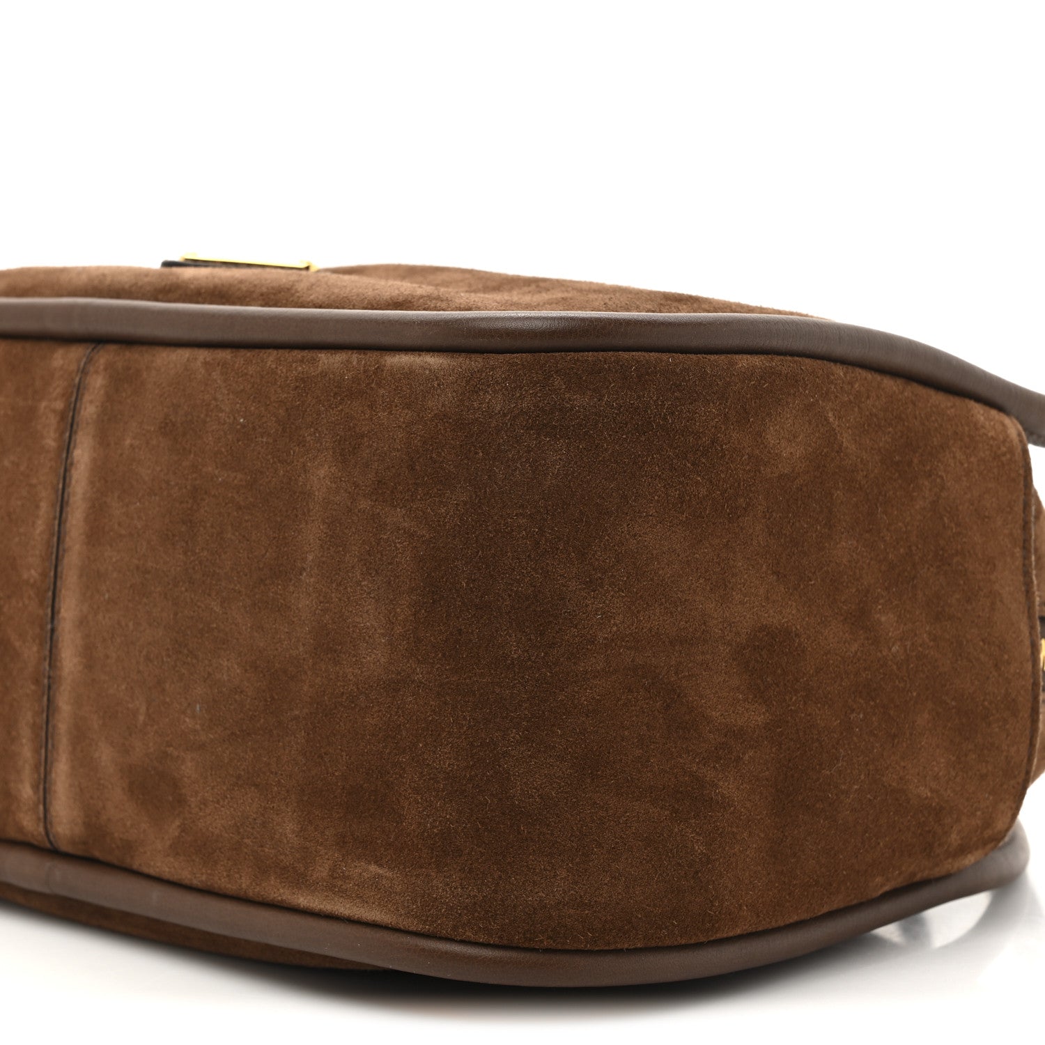 Prada Camoscio Darling Shoulder Bag Cocoa Brown