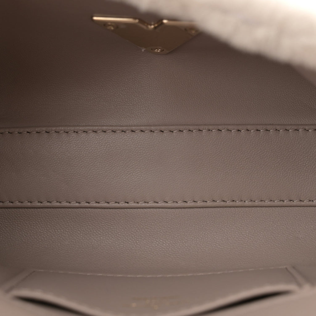 Louis Vuitton Shearling Malletage Top Handle GO-14 PM Grey