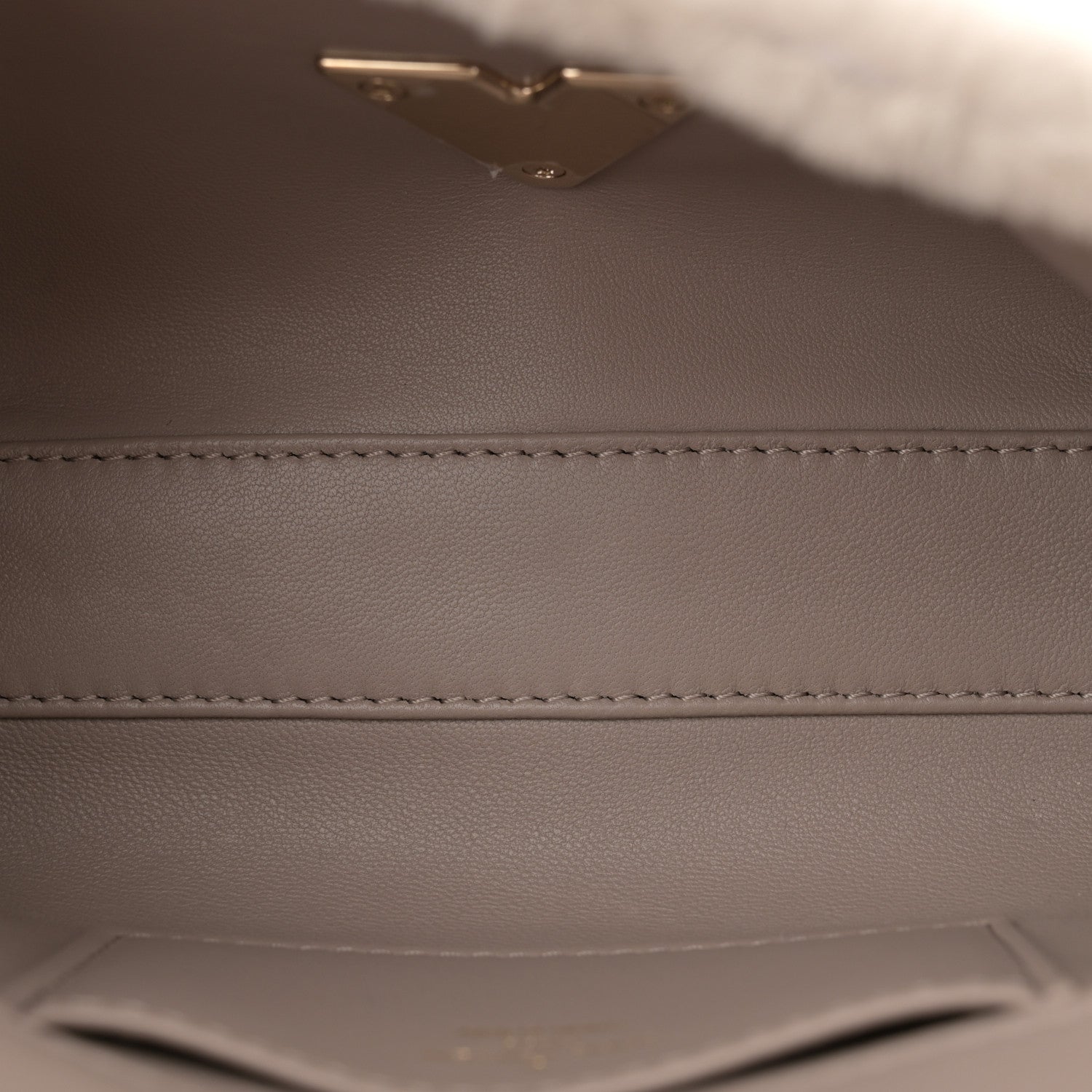 Louis Vuitton Shearling Malletage Top Handle GO-14 PM Grey