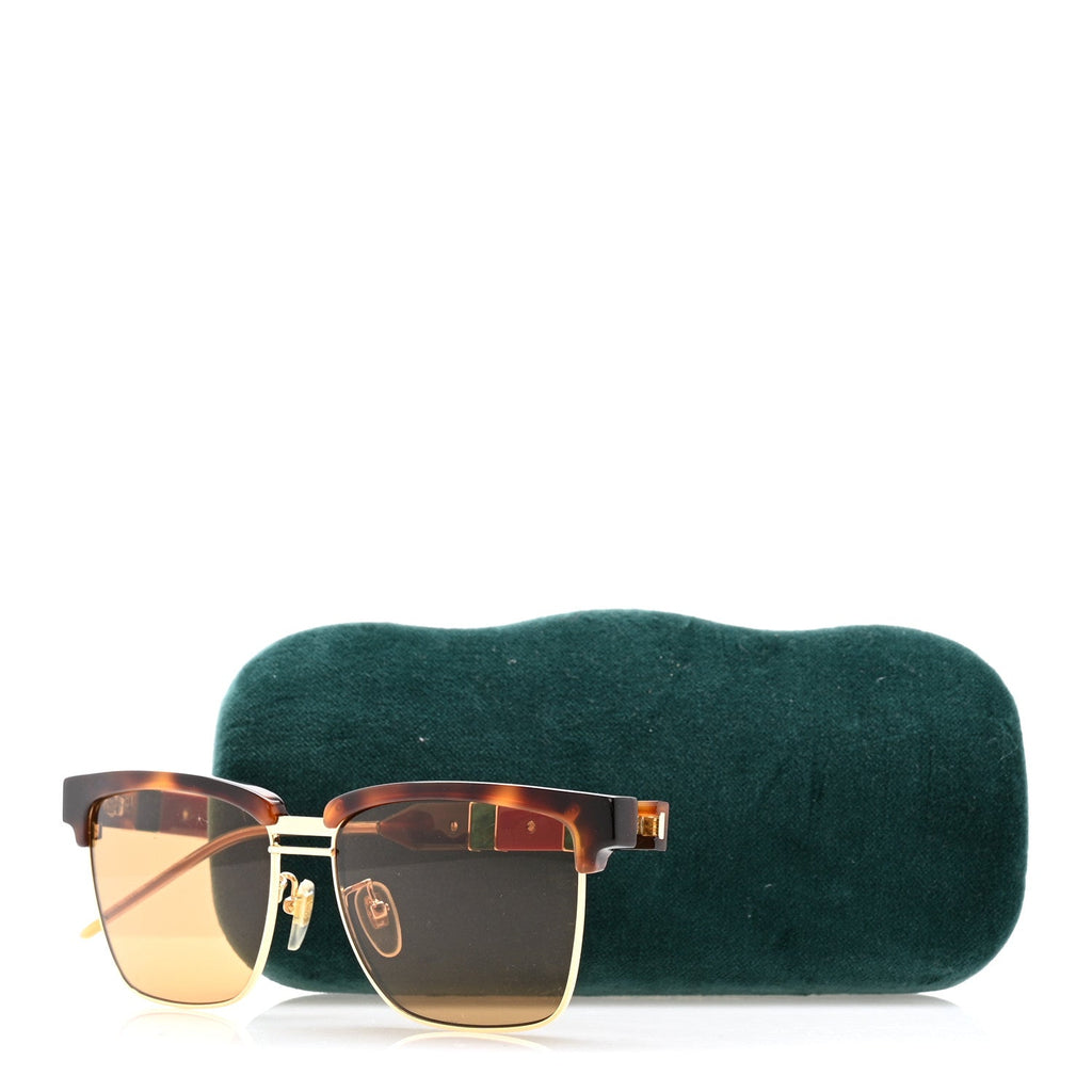 Gucci Squared Aviator GG Sunglasses GG0603S Tortoise