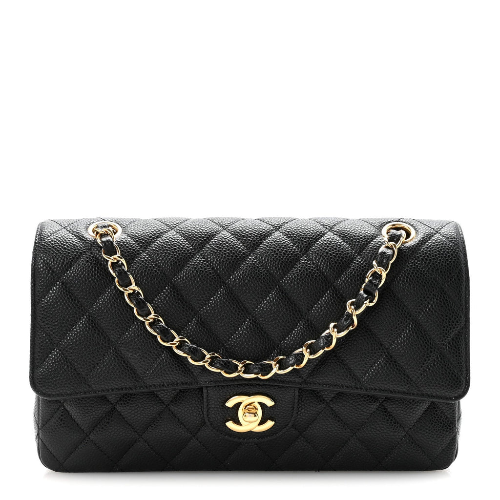 Chanel Caviar Quilted Medium Double Flap Black