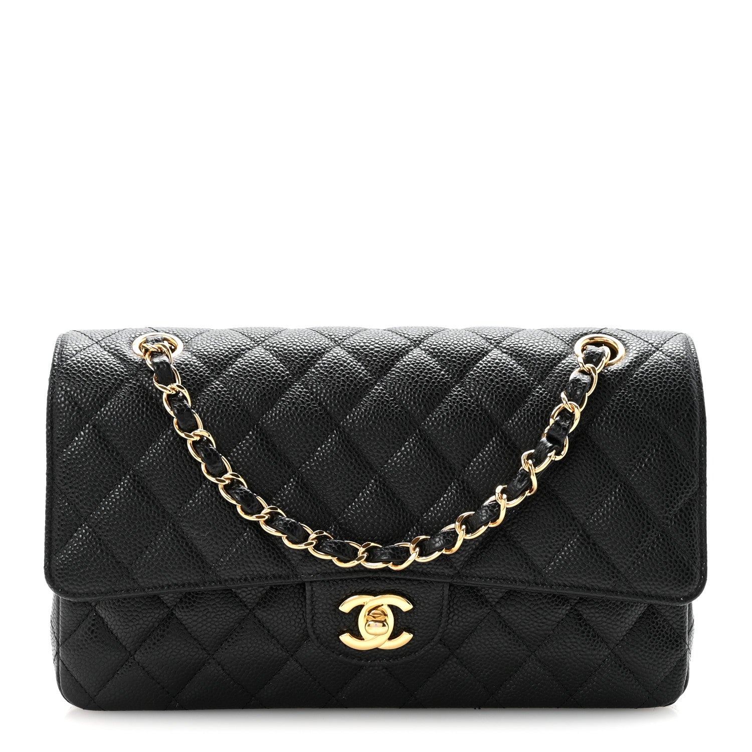 Chanel Caviar Quilted Medium Double Flap Black