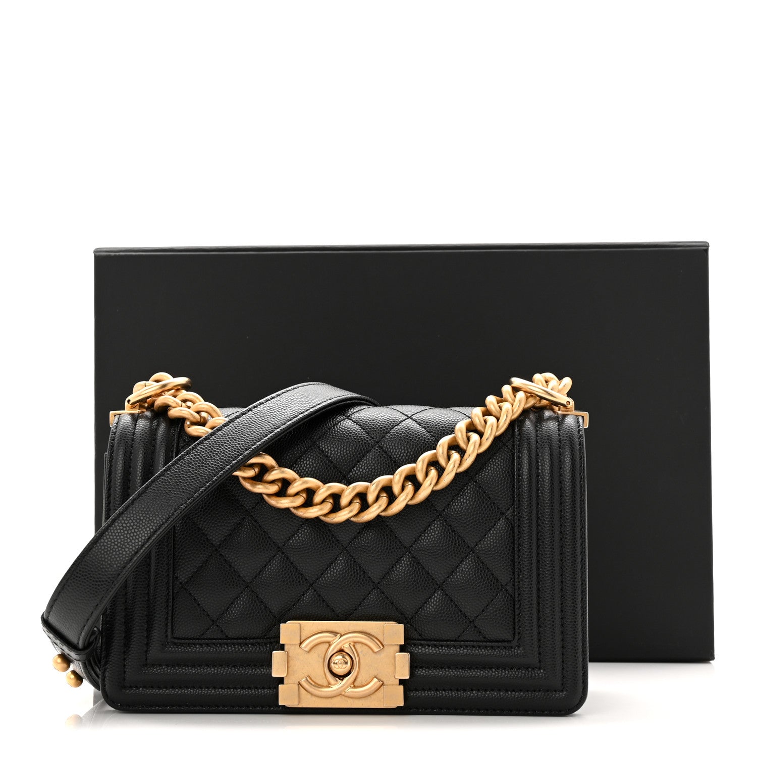 Chanel Caviar Quilted Small Boy Flap Black