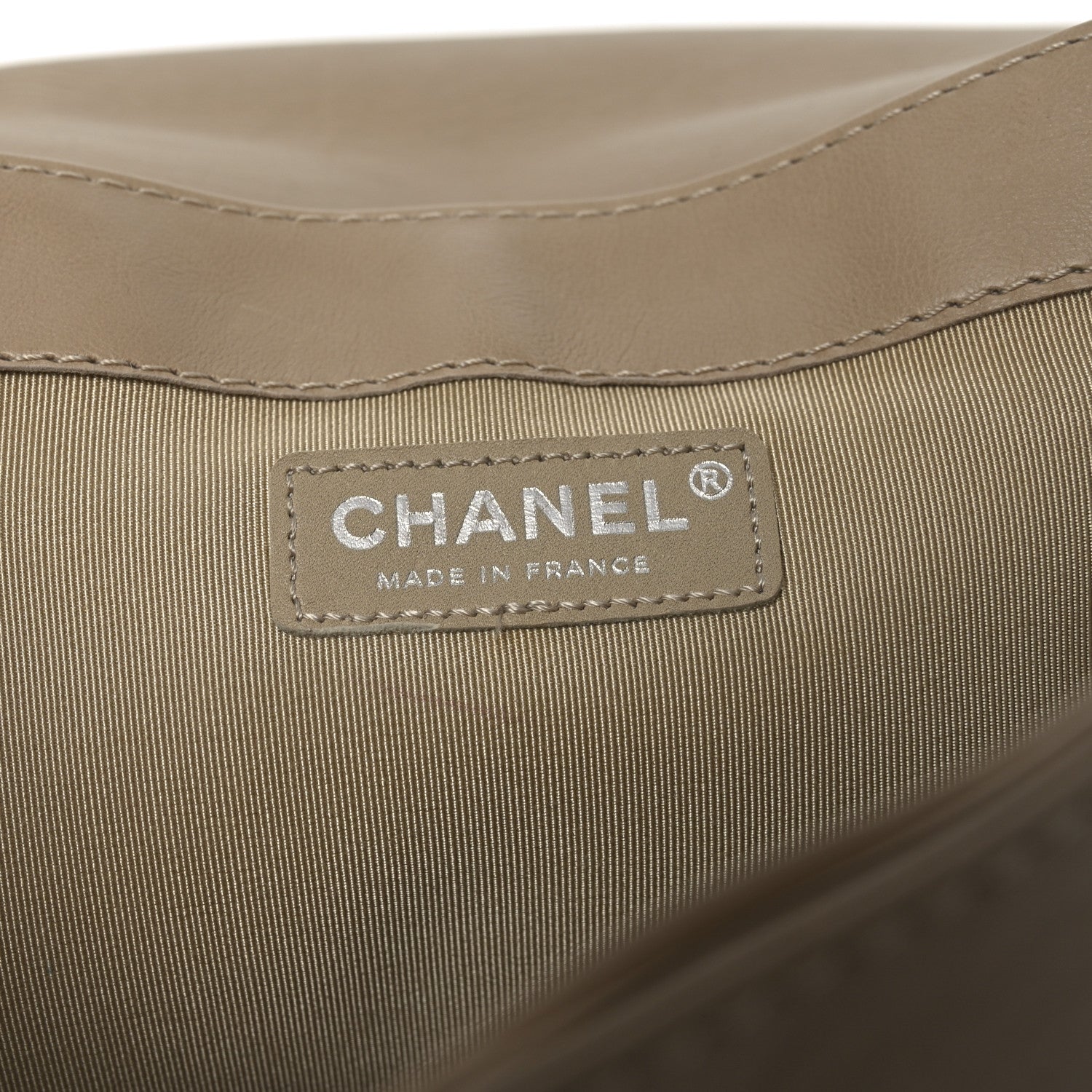 Chanel Calfskin Large Boy Reverso Flap  Beige
