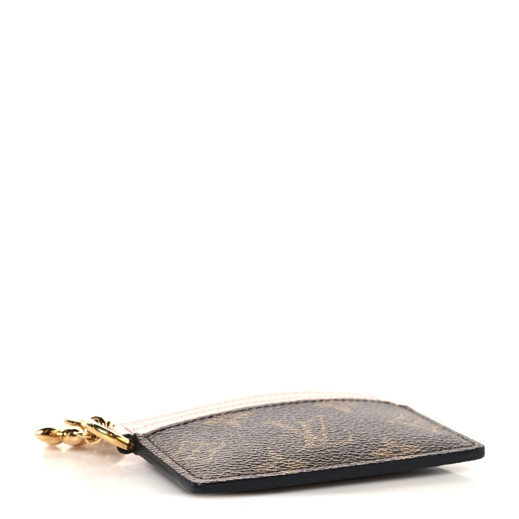 Louis Vuitton Monogram LV Charms Card Holder Rose Ballerine