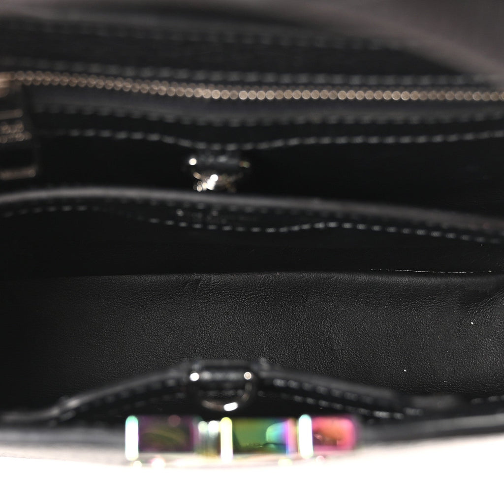 Louis Vuitton Taurillon Capucines BB Scarabeo Iridescent Black