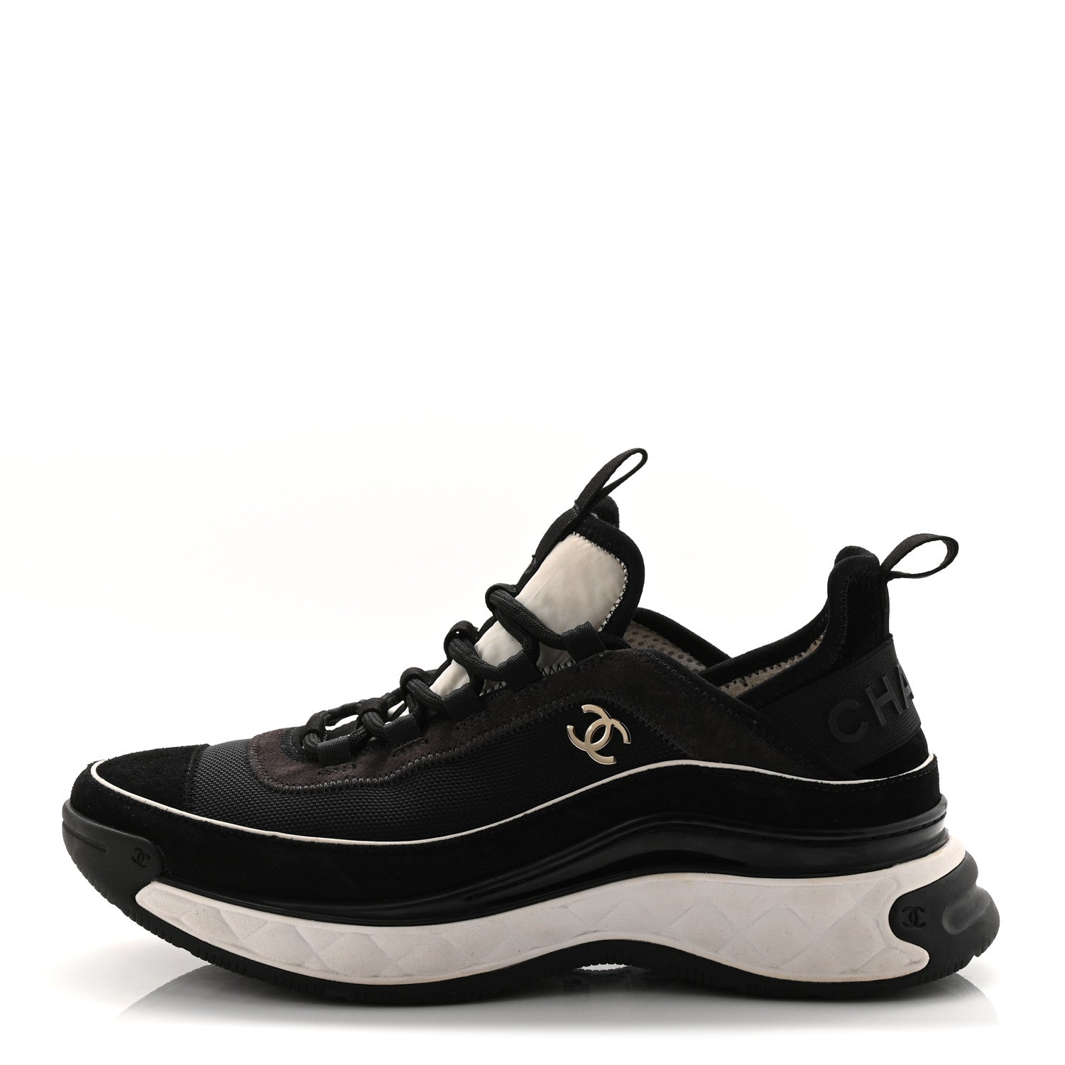 Fabric Suede CC Sneakers 39 Black