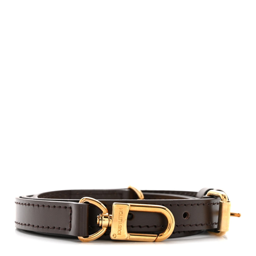 Louis Vuitton Calfskin 16mm Adjustable Shoulder Strap Ebene