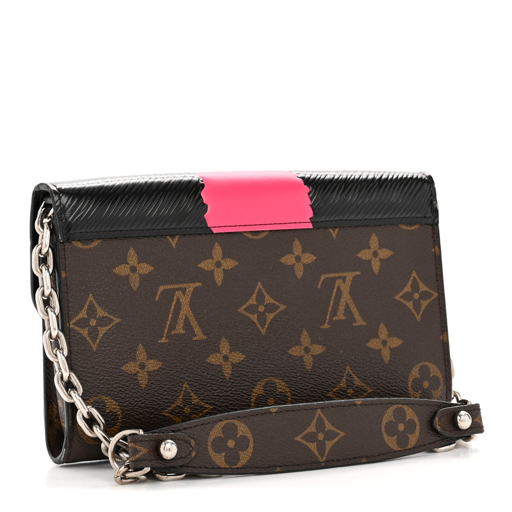Louis Vuitton Monogram Kabuki Chain Wallet Black