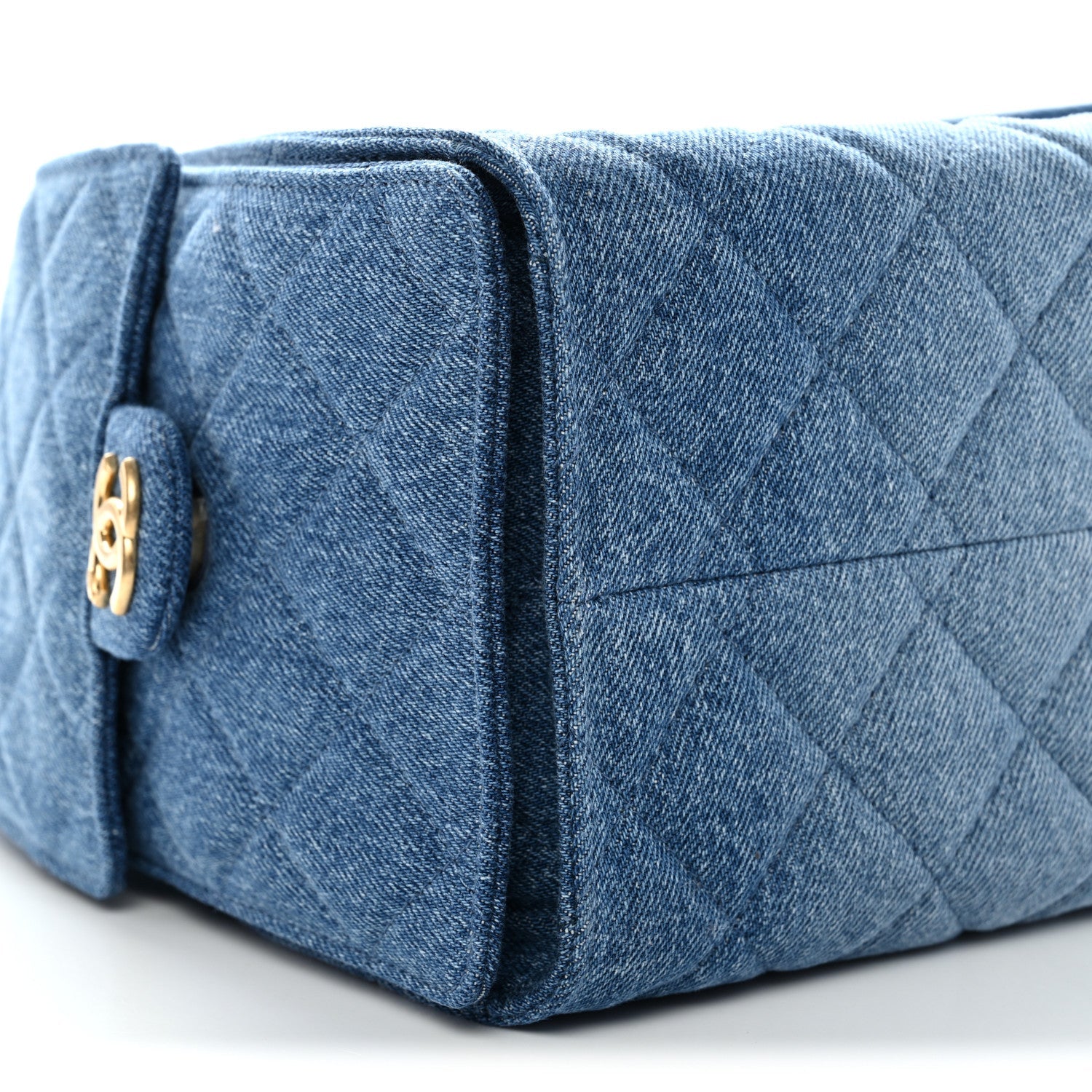 Chanel Washed Denim Quilted Small Chanel 25 Handbag Blue