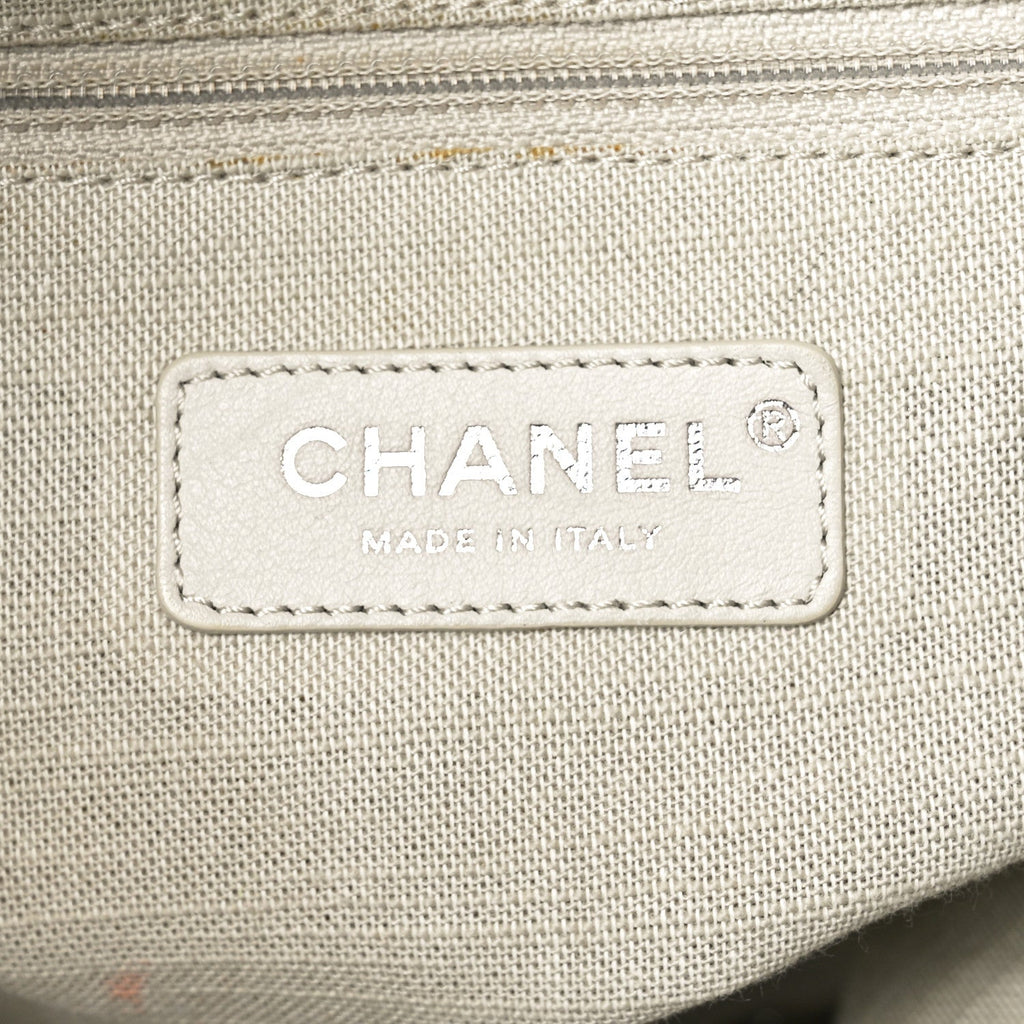 Chanel Mixed Fibers Medium Deauville Tote Light Blue