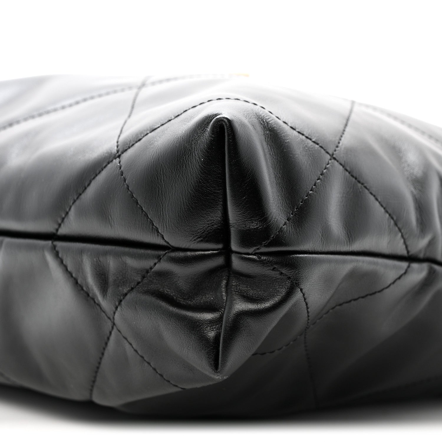 Chanel Shiny Calfskin Quilted Small Chanel 22 Black