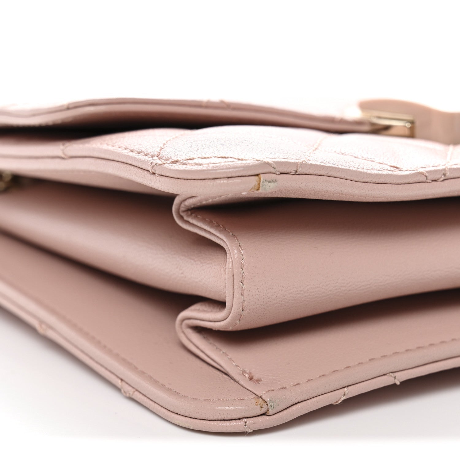Chanel Sheepskin Quilted Beauty Lock Flap Pink