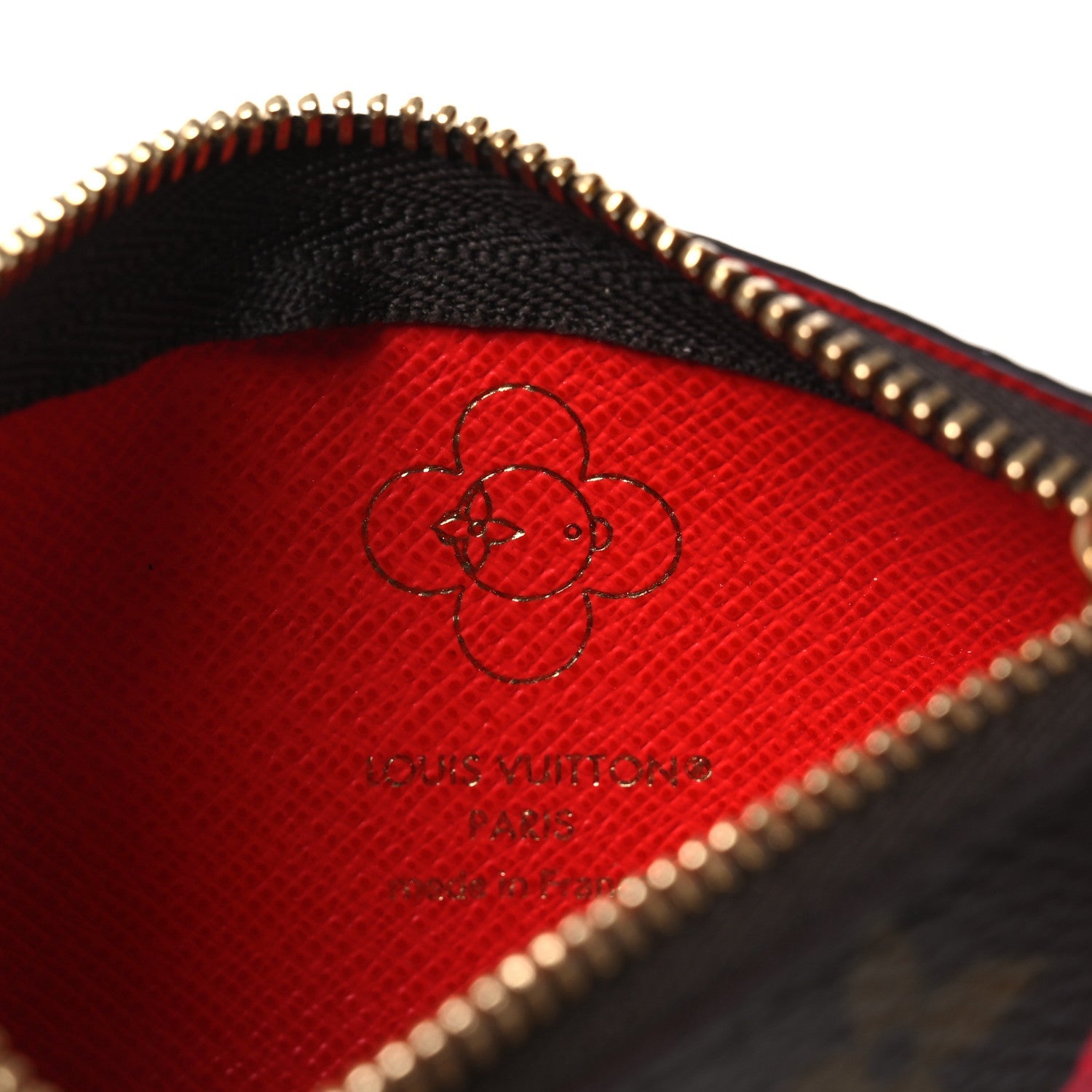 Louis Vuitton Monogram 2024 Christmas Animation Candy Factory Key Pouch Candy Red