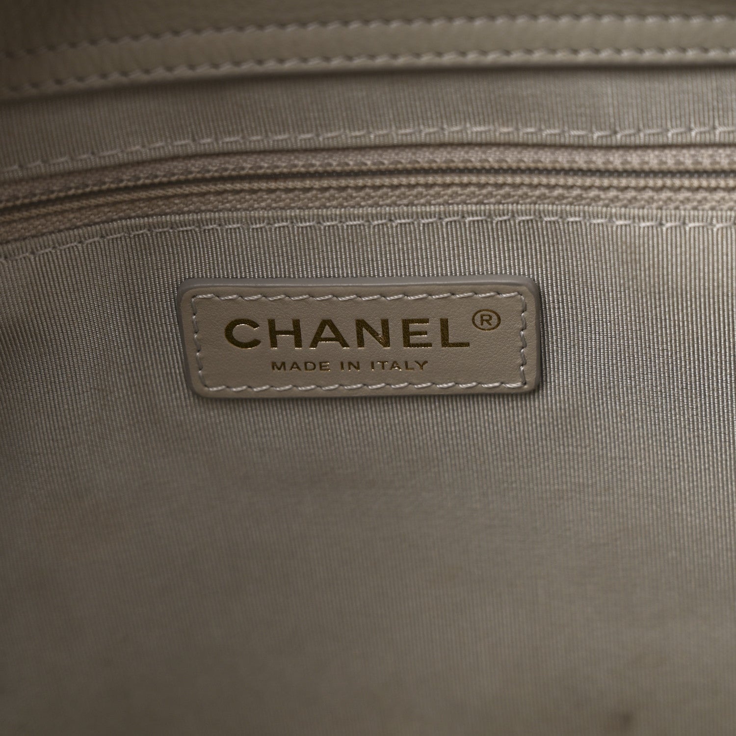 Chanel Bullskin Stitched Large Shopping Bag Grey