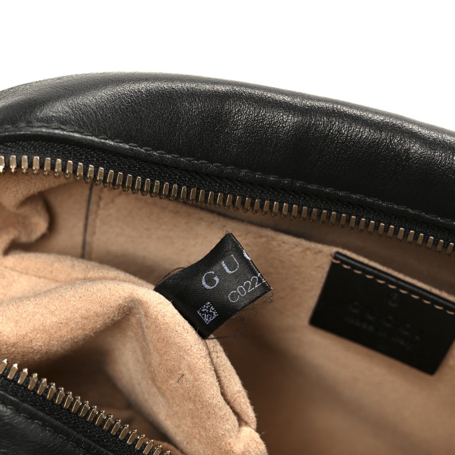 Gucci Calfskin Matelasse Small GG Marmont Chain Shoulder Bag Black