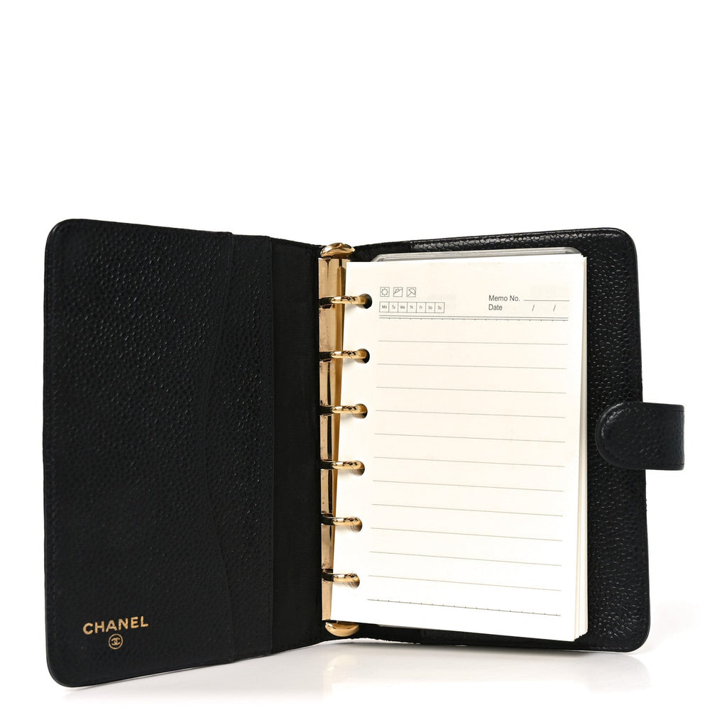 Caviar Timeless CC Ring Agenda Planner Black