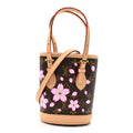 Louis Vuitton LV X TM Monogram Cherry Blossom Nano Bucket Sakura Brown
