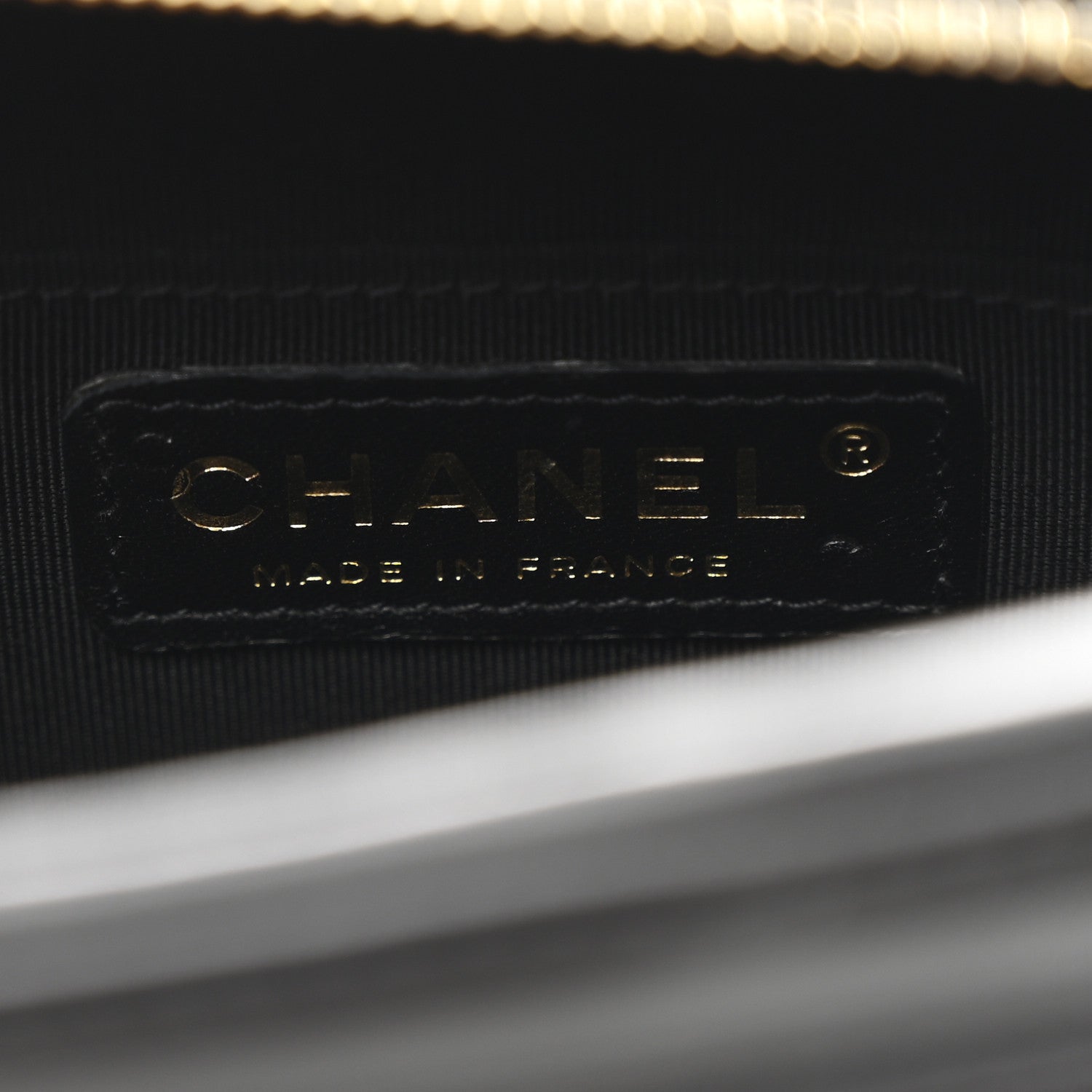 Chanel Calfskin CC Clock Camera Case Black