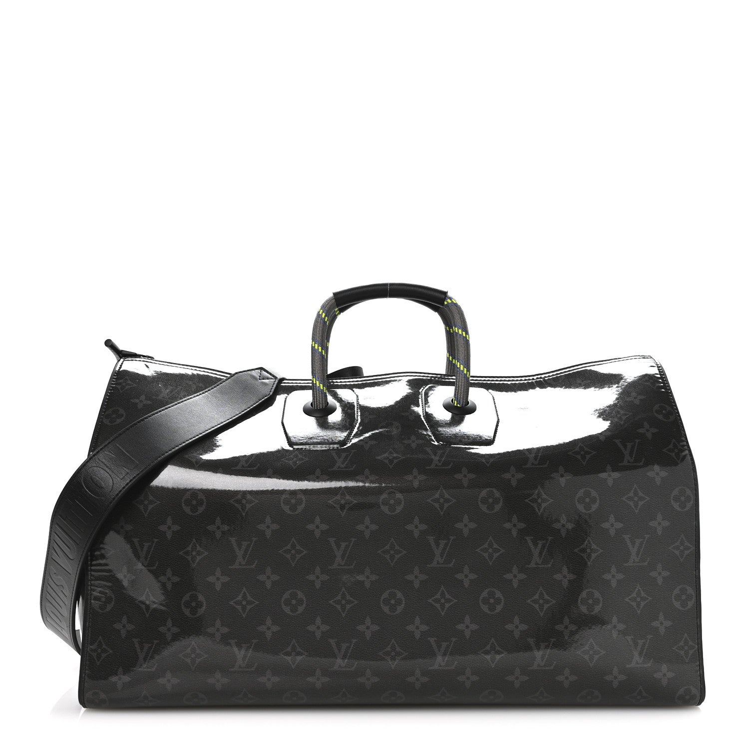 Louis Vuitton Monogram Eclipse Glaze Keepall Bandouliere 50