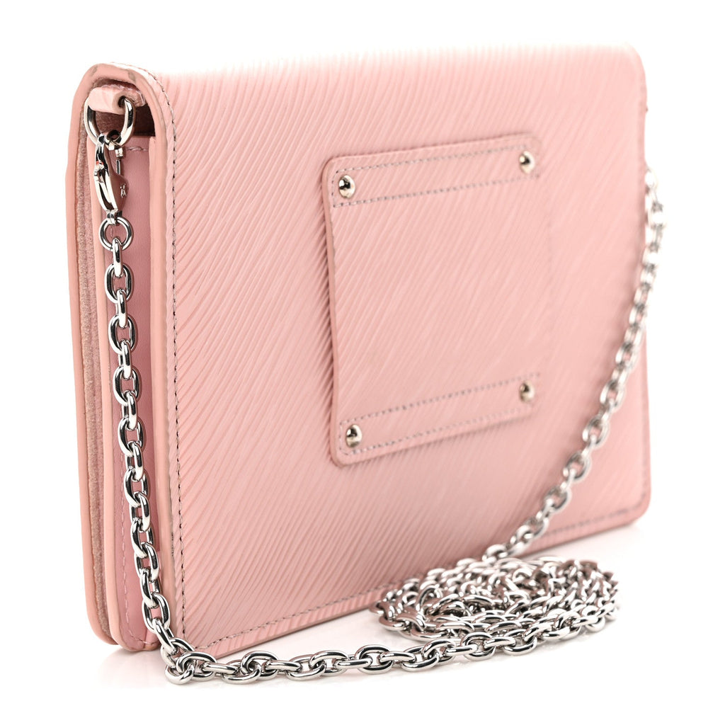 Louis Vuitton Epi Twist Belt Chain Wallet Rose Ballerine