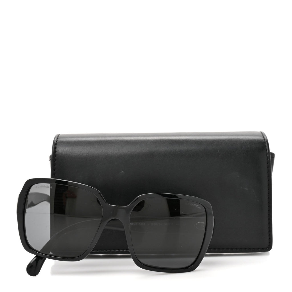 Acetate Square Sunglasses 5408 Black