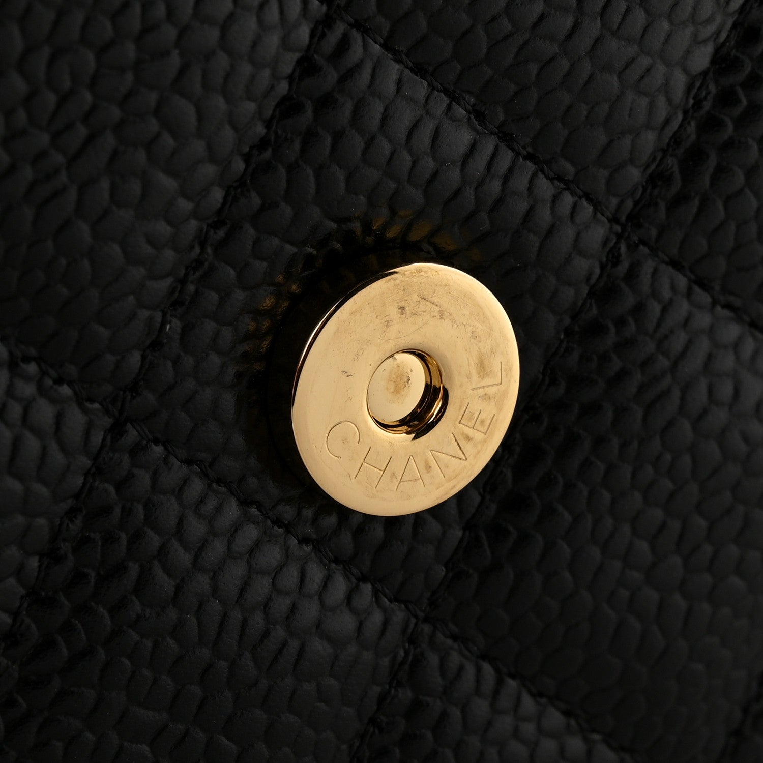 Chanel Caviar Quilted Wallet on Chain WOC Black