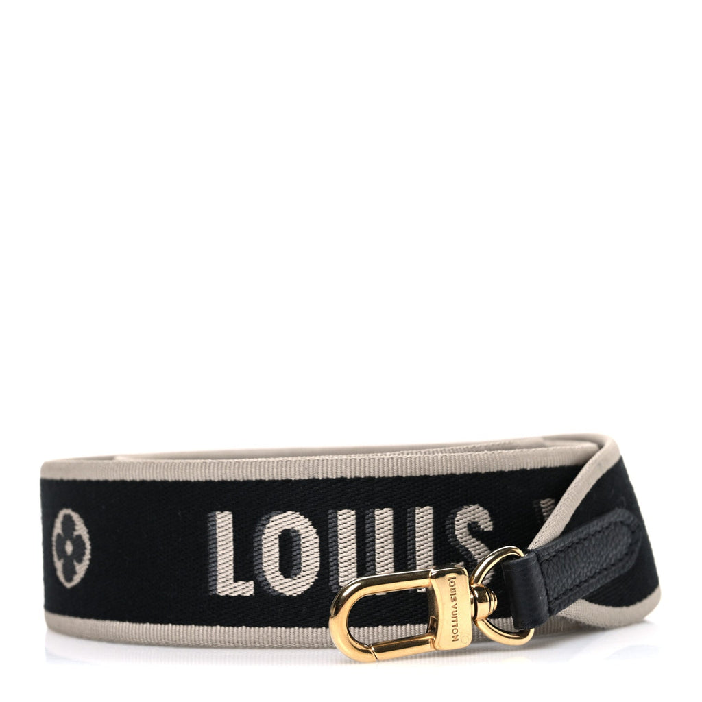 Louis Vuitton Jacquard Diane Shoulder Strap Black Ivory