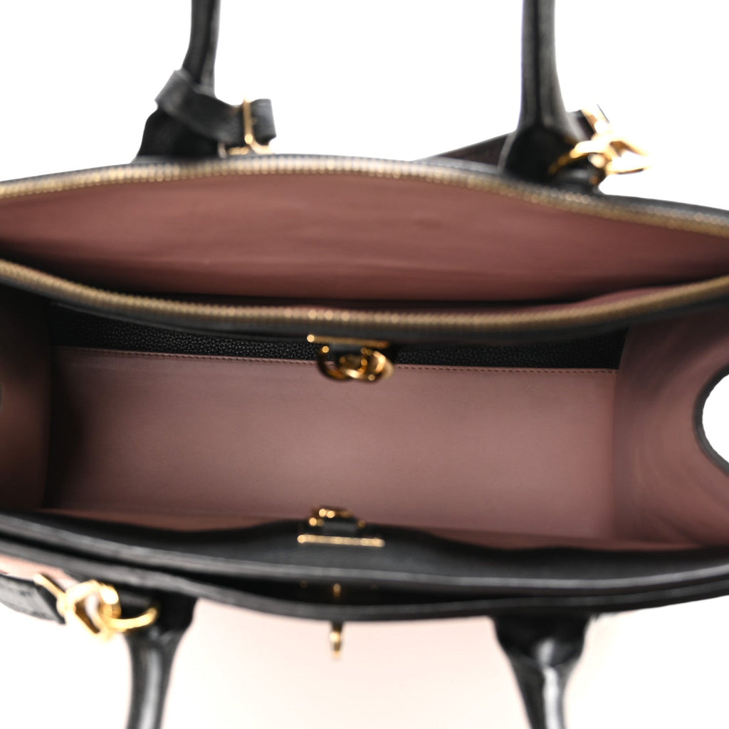 Louis Vuitton Taurillon City Steamer PM Magnolia Pink Black